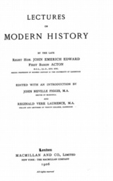 Acton-Creighton Correspondence by John Emerich Edward Dalberg, Lord Acton