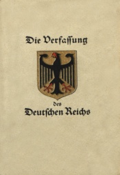 Constitution of the Weimar Republic by Hugo Preuß