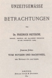 Untimely Meditations by Friedrich Nietzsche