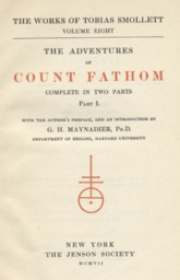The Adventures of Ferdinand Count Fathom by Tobias Smollett