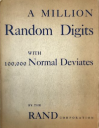 A Million Random Digits with 100,000 Normal Deviates by The RAND Corporation