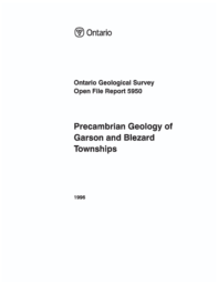 Precambrian Geology of Garson and Blezard Townships by G.W. Johns