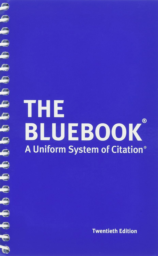 The Bluebook: A Uniform System of Citation, 20th Edition by Harvard Law Review Association