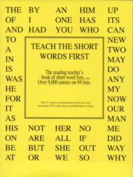 Teach The Short Words First by Martin R. Carbone, Matthew R. Carbone